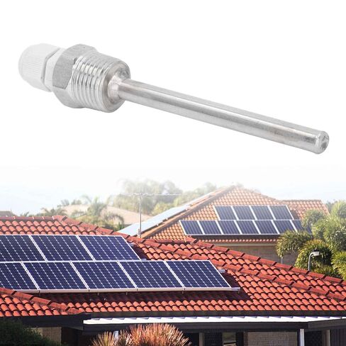 100 ملم من الفولاذ المقاوم للصدأ Thermowell لمسبار مستشعر درجة الحرارة الشمسية، IP68 M12 أنبوب أعمى مع غطاء بلاستيكي ABS ملحق نظام التدفئة الشمسية in Kuwait