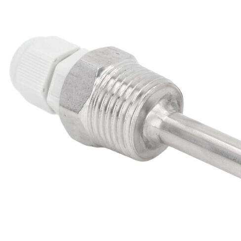 100 ملم من الفولاذ المقاوم للصدأ Thermowell لمسبار مستشعر درجة الحرارة الشمسية، IP68 M12 أنبوب أعمى مع غطاء بلاستيكي ABS ملحق نظام التدفئة الشمسية in Kuwait
