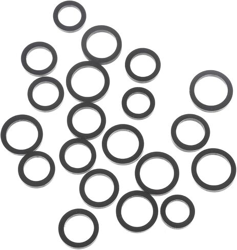 Recorder Idler Rubber, 20pcs Mixed Size Rubber Replacement Parts with 0.35 / .39 / .43 / .47 / .51inch Inner Diameter for Cassette Tape Player Boombox Pinch Roller Replacement in Kuwait