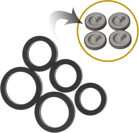 Recorder Idler Rubber, 20pcs Mixed Size Rubber Replacement Parts with 0.35 / .39 / .43 / .47 / .51inch Inner Diameter for Cassette Tape Player Boombox Pinch Roller Replacement in Kuwait