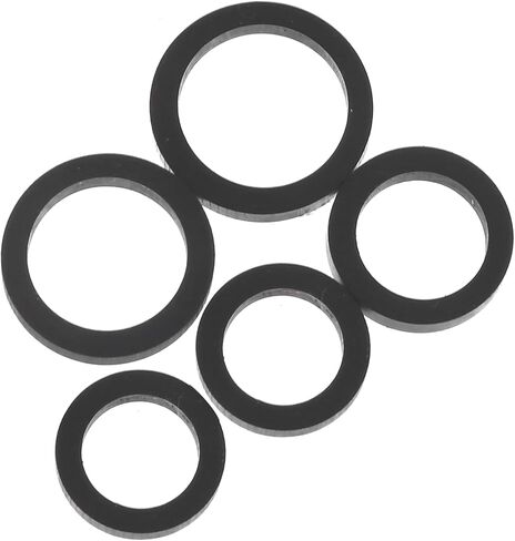 Recorder Idler Rubber, 20pcs Mixed Size Rubber Replacement Parts with 0.35 / .39 / .43 / .47 / .51inch Inner Diameter for Cassette Tape Player Boombox Pinch Roller Replacement in Kuwait