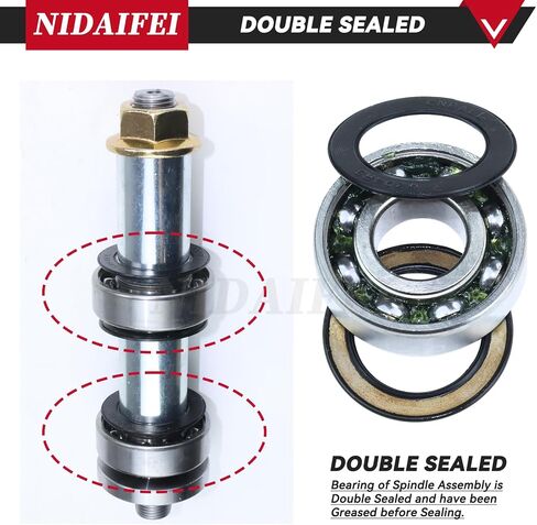 طقم مجموعة عمود دوران 918-04125C مدهون مكون من 3 قطع مع بكرة وسيطة 756-04129B 954-04164 حزام يستبدل 918-04125B 618-04126A 918-04126A 918-04126B 918-04125A 918 04125C لجرارات العشب MTD in Kuwait