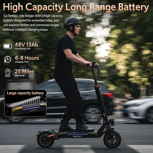 Off Road Electric Scooter, 1200W 25Miles Range 31 MPH,11" All Terrain Tire, Double Suspension,Disc Brakes Dual Suspension E-Scooter for Adults in Kuwait