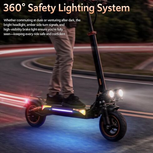 Off Road Electric Scooter, 1200W 25Miles Range 31 MPH,11" All Terrain Tire, Double Suspension,Disc Brakes Dual Suspension E-Scooter for Adults in Kuwait