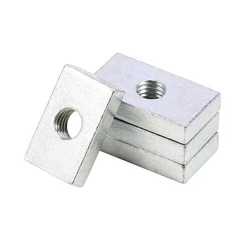 Rectangular Nut, Carbon Steel Galvanized Iron, Square Aluminum Profile, Slider, M6 M8(M6x10x20x5(14pcs)) in Kuwait