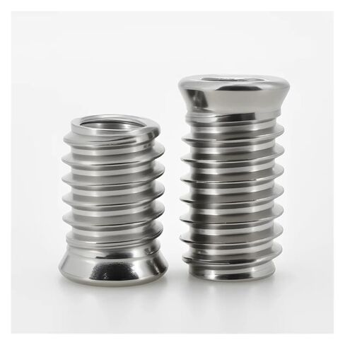 10Pcs M4 M5 M6 M8 M10 304 Stainless Steel Hexagon Socket Threaded Insert Nut Embedded E-Nut for Furniture Wood Bed Cabinet(M6x25) in Kuwait