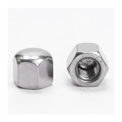 2-50pcs Hex Hexagon Short Low Thin Cap Acorn Nut M3 M4 M5 M6 M8 M10 M12 M14 M16 304 Stainless Steel/Black Steel Cover Blind(M16 2pcs) in Kuwait