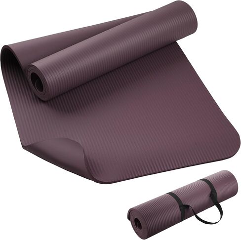KEEP Extra Thick NBR Yoga Mat for Women & Men, 10mm Thick, 72"x24" Large Exercise Mat with Non-Slip Workout Mat for Yoga, Pilates, Stretching, Meditation – Wide & Cushioned Fitness Mat in Kuwait