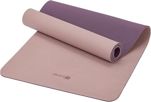 KEEP Yoga Mat 7mm Thick Non Slip - Extra Cushion TPE Exercise Mat for Home Workout & Pilates, Eco Friendly Knee Protection, 72"x24" Large Fitness Mat with Carrying Strap in Kuwait