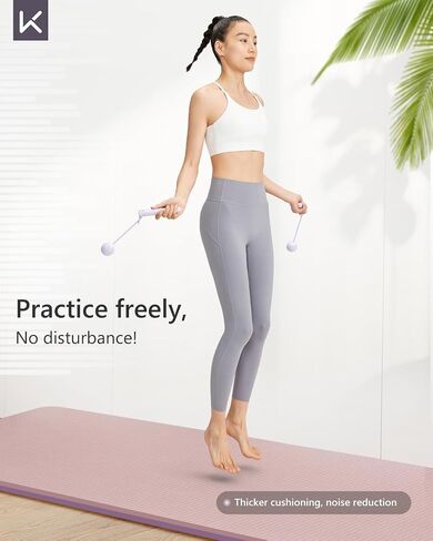 KEEP Yoga Mat 7mm Thick Non Slip - Extra Cushion TPE Exercise Mat for Home Workout & Pilates, Eco Friendly Knee Protection, 72"x24" Large Fitness Mat with Carrying Strap in Kuwait