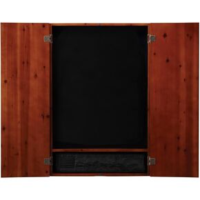 Viper Metropolitan Solid Wood Cabinet & Electronic Dartboard Ready-to-Play Bundle with Two Sets of Soft-Tip Darts and Integrated Storage in Multiple Stain Options