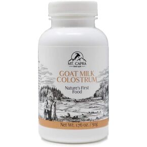Mt. Capra Since 1928 - Goat Milk Colostrum | for a Healthy Immune System, Gut, and Athletic Performance, Grass-Fed, High in Immunoglobulins (174 grams)