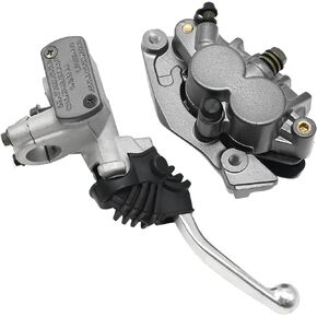 UOIENRT 45150-KZ4-J21 45510-KCE-671 Front Brake Master Cylinder & Master Caliper Replacement for Honda CR125 CR250 CR500 CRF125 CRF150 CRF230 XR250 XR400 XR650