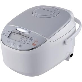 Midea Micom Rice Cooker, Digital Multi-Functional Rice Cooker/Steamer, Porridge, Quinoa, Slow Cooker (3L/5.5Cup, White) CRD30LB3APW