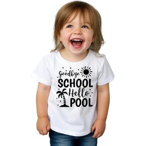 Last Day of School Shirt for Kids, Happy Last Day of School T-Shirt for Boys, Tops for Girls, Summer School Out Cotton Tees