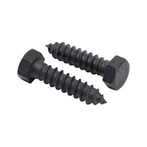 1/2" x 6", 25-Piece Black Lag Bolts, Rustproof 4-Layer Ceramic BLAKOTE, 2X Protection of Galvanized Lag Screws, for Decks Pergolas by Makers Bolt