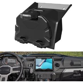 LitMiRaCle Electronic Device Tablet Phone Holder with Storage Box Organizer Tray, Ipad Mounts Tablet Mounts GPS Holder for 2018-2023 Polaris Ranger XP 1000 Accessories