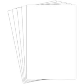 Blank White Large Cardstock 12" x 18" Inches | Medium Weight Thick Paper 65lb Cover Card Stock (176 gsm) | 50 Sheets Per Pack