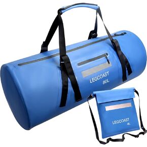 Waterproof Duffel Bag， IPX8 Waterproof Performance Dry Bag， Airtight Zipper Closure， Waterproof bag with diving function，80L large capacity, Large in Saudi Arabia