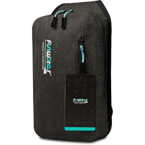 حقيبة ظهر FunWater مقاومة للماء بحزام كتف للرجال والنساء، حقيبة بحرية جافة للسفر والتجديف وركوب الأمواج والقوارب والمشي لمسافات طويلة، حقيبة صدر سوداء اللون Daypack 3L in Kuwait