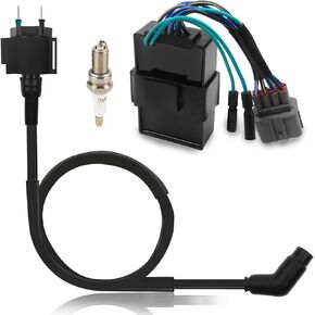 Igniter CDI Box Ignition Coil Spark Plug For Honda Rancher 350 TRX350 TRX350FE TRX350FM TRX350TM TRX350TE 2x4 4x4 S ES 2000-2005 30410-HN5-671 30400-HN5-305 30510-HN5-670