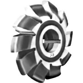 F&D Tool Company 13032 Involute Gear Milling Cutter, High Speed Steel, Form Relieved, 14 1/2 Degree Pressure Angle, 4 Cutter Number, 16" Diametrical Pitch, 7/8" Hole Size, 2 1/8" Diameter