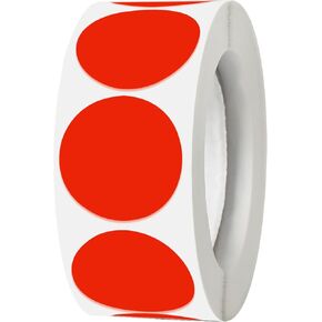 3000 قطعة من ملصقات ترميز الألوان المستديرة مقاس 1 بوصة، ملصقات منقطة دائرية لتنظيم علامات التلوين، 6 ألوان متنوعة صفراء زاهية وأخضر وأحمر ووردي وبرتقالي وأزرق in Kuwait