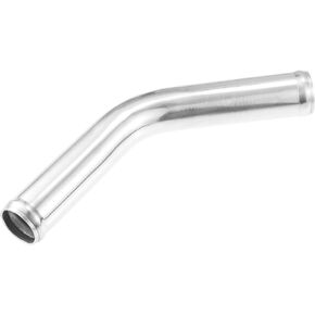 ACROPIX 63mm 2.5" OD 4" 100mm Leg Length Universal Car Aluminum Alloy Tube Intercooler Pipe 45 Degree Bend Elbow Air Intake Joiners Tubing - Pack of 1