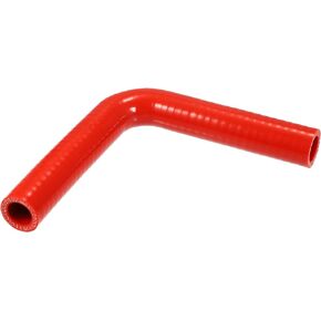 X AUTOHAUX 19mm 0.75" ID 90 Degree Elbow Silicone Reducer Hose Pipe Bend Turbo Water Intercooler Red