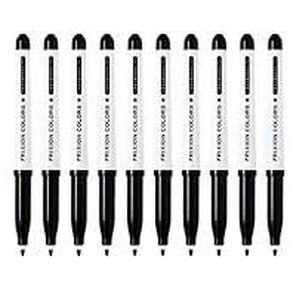Pilot Frixion Colors Erasable Marker, Black Ink, Value Set of 10