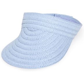Madewell Women's Packable Wide Braid Roll Up Straw Visor