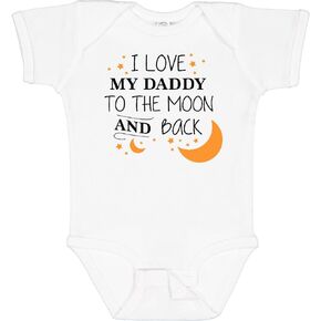 inktastic I Love My Daddy to The Moon and Back Baby Bodysuit