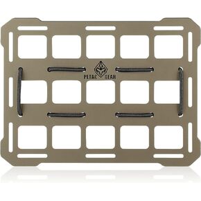 PETAC GEAR Rigid Molle Panel for Vehicles,Car Headrest Organizer, Truck Mount Panels for Tactical Gears (Black)