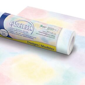 Fadeless Bulletin Board Paper, Fade-Resistant Paper for Classroom Decor, Watercolor, 48" x 50', 1 Roll