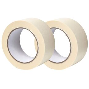 GTSE Masking Tape, 2 Rolls, 2 inches x 55 Yards (164 ft), Multi-Surface Adhesive Painting Tape, Perfect for Painting, Home, Office, School, Art, Crafts, Glass, Vinyl