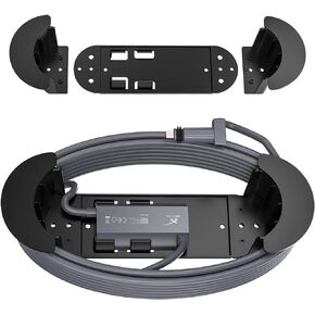 NGAKONA Starlink Ethernet Cable Caddy with Built-in Adapter Holder - Wall Mountable for Streamlined Starlink Cable Organization and Accessory Storage Compatible with 150 Ft Ethernet Cable