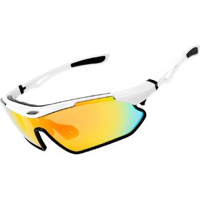 AVV Sports Sunglasses-UV400 Cycling Glasses With RX Insert & Sweat Resistant Design for Men Women Running Baseball Driving