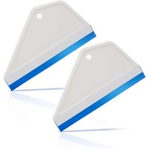 EHDIS Small Squeegee Window Tint Squeegee Silicone Squeegee Wiper Blade for Car Window Glass Mirror Cleaning Wash Cleaner Wiper - 2 PCS