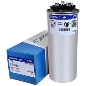 باكارد PRCFD455 • 45 + 5 فائق التوهج MFD x 440 VAC Genteq استبدال مكثف مزدوج دائري # C4455R / 27L889 in Kuwait