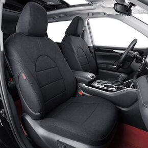 coverdream Custom Fit Seat Covers for Toyota 4Runner 2011-2024 5 Seats - Full Coverage Seat Protector,Polyester (Black,Full Set)