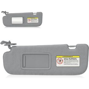 Left Driver & Right Passenger Side Sun Visor Without Light for Hyundai Elantra 2011 2012 2013 2014 2015 Visor Assembly, Replacement 852103X000TX, 852203X000TX, Beige