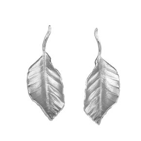 925 Sterling Silver Leaf Stud Earrings Trendy Elegant Nature Leaf Earrings Hypoallergenic Autumn Leaf Earrings Silver Leaf Earrings for Women Girls (Gold)
