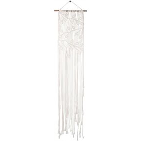 Solid Oak Macramé Wall Hanger Kit - Leaves, Solid Oak Do-It-Yourself Macramé, Leaves Kit