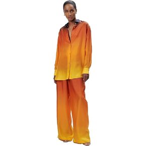 Ronny Kobo Women's Rico Top, Orange Multi, Small