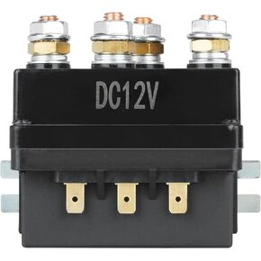 Youxmoto 12V Winch Solenoid Relay Contactor 500A, for 8000-15000lb ATV UTV Trucks Winches, Replace for 63070 62135 74900 70715 2875714