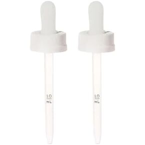 1.0 ml Plastic Droppers For Minoxidil Bottles (Child Resistant) Pack Of 2