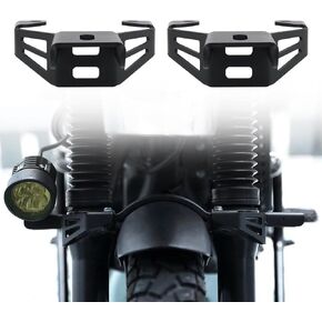 2Pcs Motorcycle Spotlight Mount Bracket, Headlight Fog Light Mounting Brackets Compatible with Royal Enfield Himalayan 411 BS4/BS6 2018-2023
