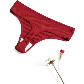 Women's Comfortable and Sexy Ladies Cotton Thongs - Breathable Hipster Bikini Panties Underwear for Ultimate Comfort