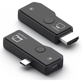 Wireless hdmi Transmitter and Receiver, hdmi Wireless Transmitter and Receiver,4K/5G/2.4G,Support Type-C 3.1 USBC Port Smartphone/Tablet/Laptop,Used to Transmit Video/Audio to HDTV/Projector/Monitor