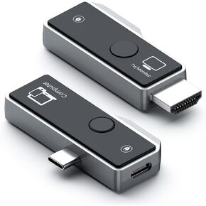 Wireless hdmi Transmitter and Receiver, hdmi Wireless Transmitter and Receiver,4K/5G/2.4G,Support Type-C 3.1 USBC Port Smartphone/Tablet/Laptop,Used to Transmit Video/Audio to HDTV/Projector/Monitor